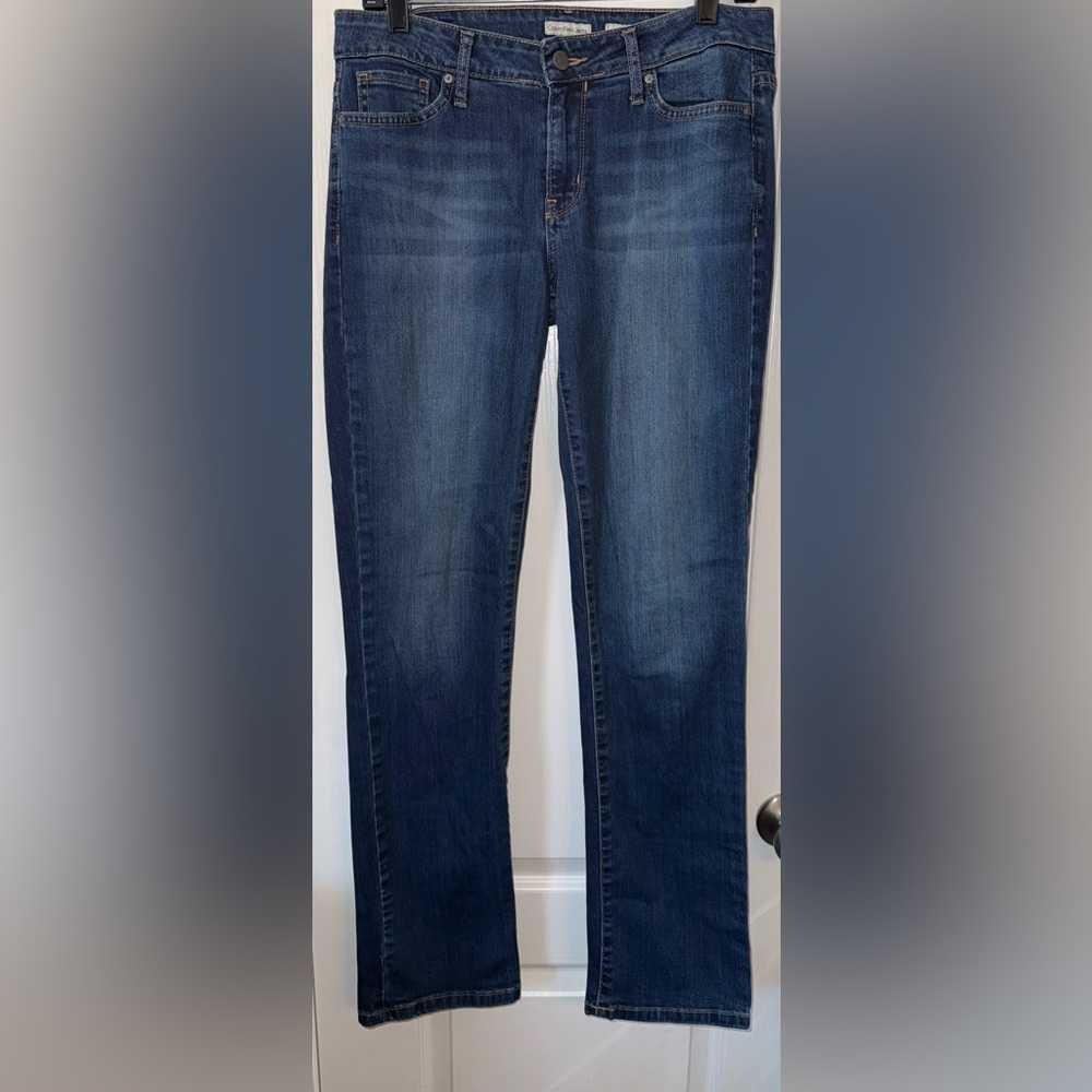 Calvin Klein Classic Blue Straight Leg Denim Jeans Size 8